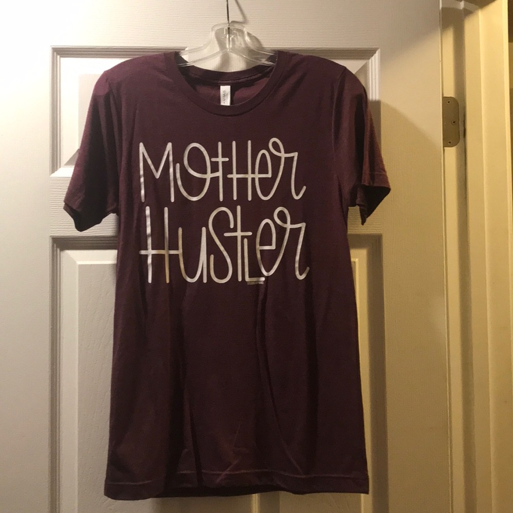 Mother Hustler Tee (Maroon)